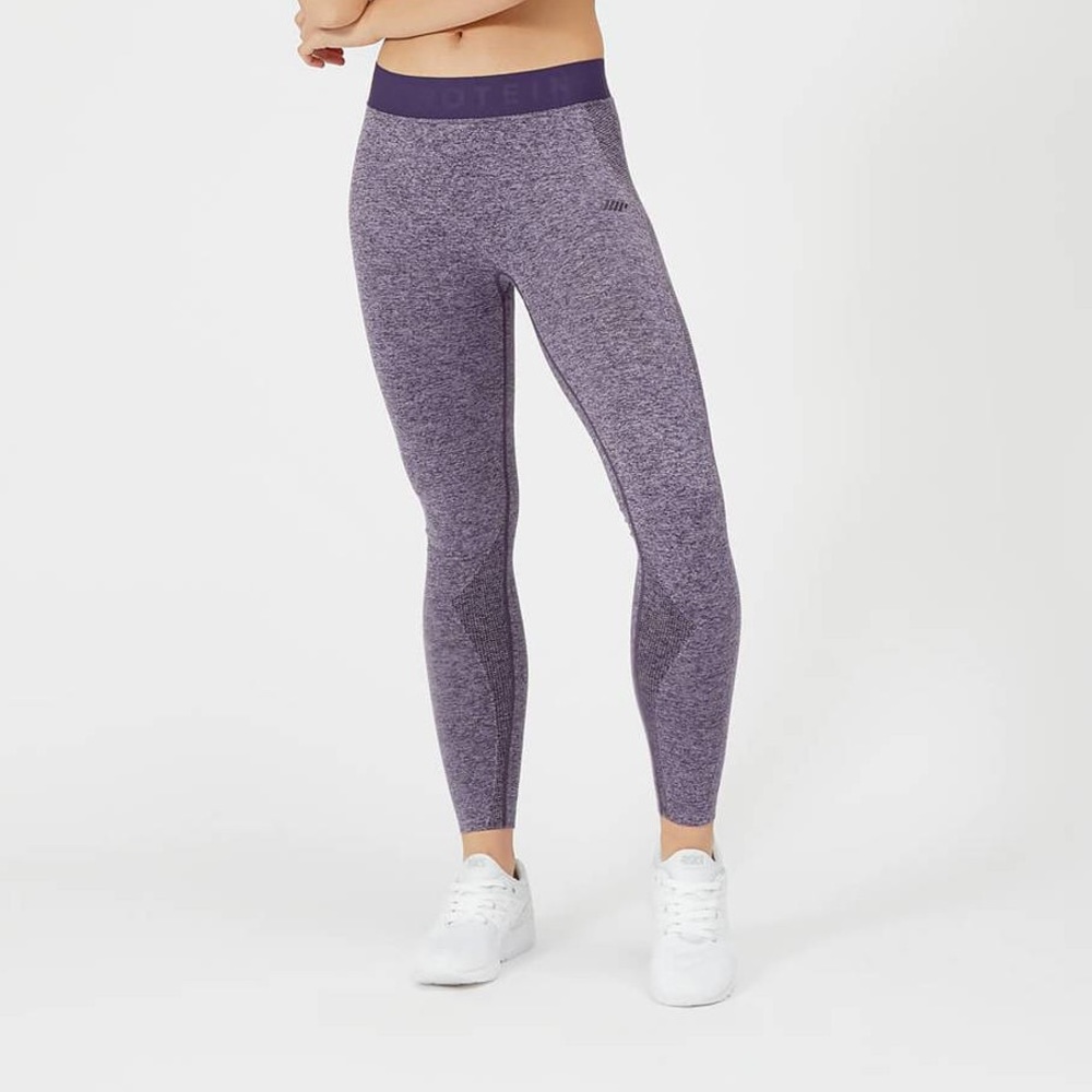 My Protein Inspire Seamless Purple Leggings Size Small